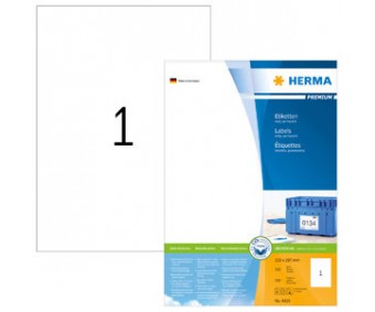 Kleebisetiketid Herma Premium - 210x297mm (A4), 100 lehte